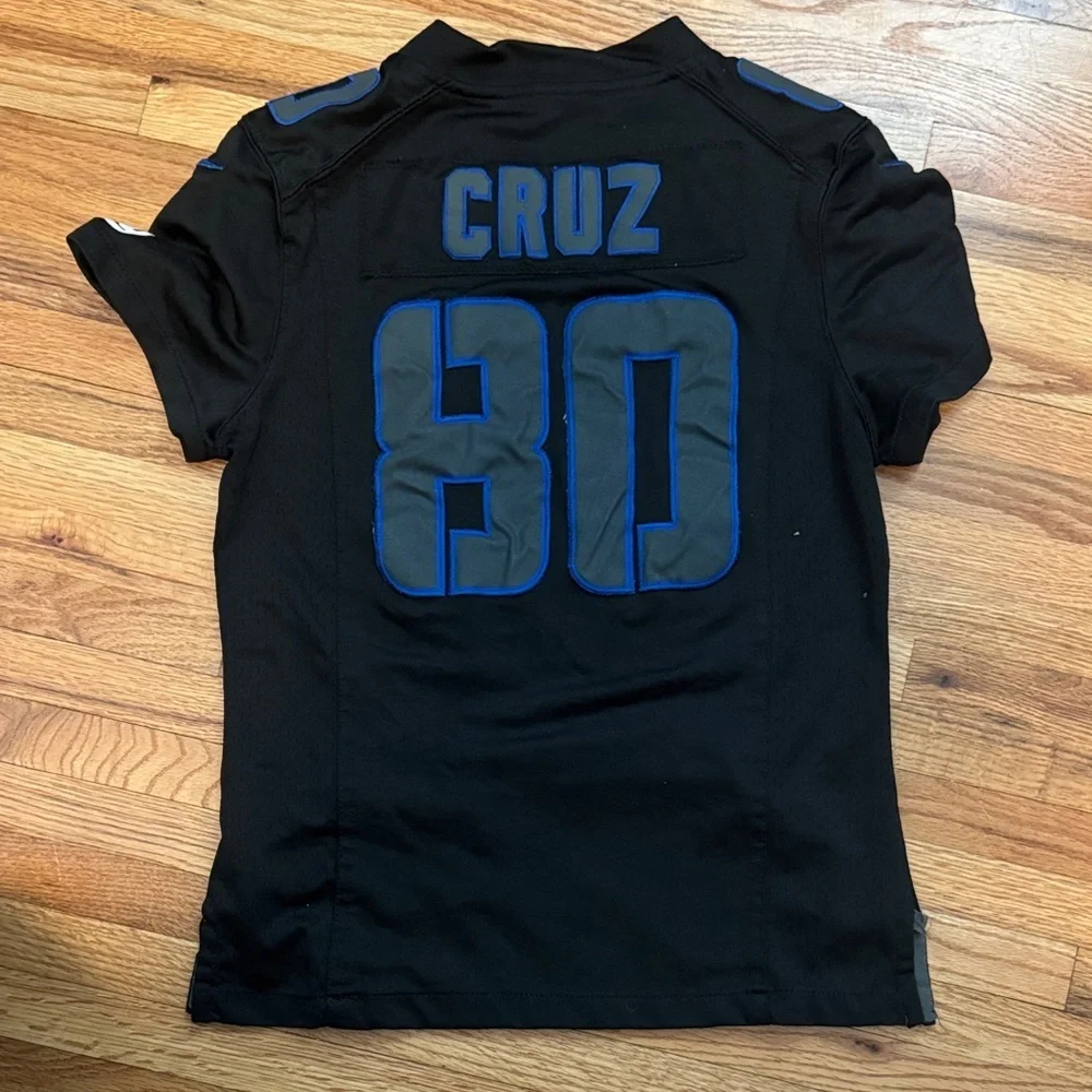 Nike Women's Black and Blue NFL Cruz Jersey